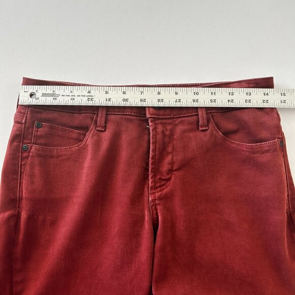 NYDJ Legging Jeans Womens Size 4 Rust Red Lift Tuck Technology Pockets Jeggings - Picture 10 of 16